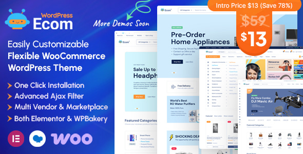 Ecom – Multipurpose WooCommerce WordPress Theme